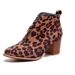 Block Heel Ankle Boots