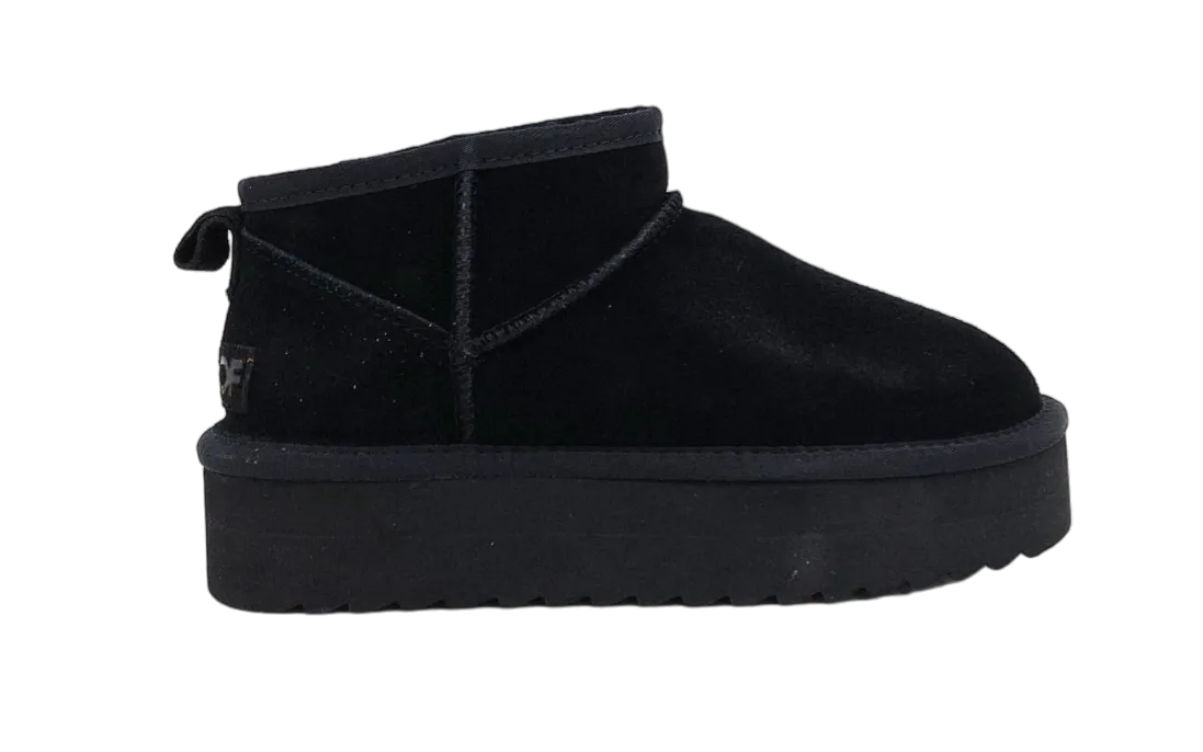 Colors Of California - Bea Platform Winter Boot Black