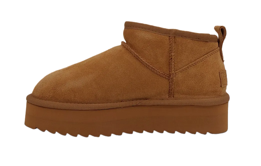 Colors Of California - Bea Platform Winter Boot Camel