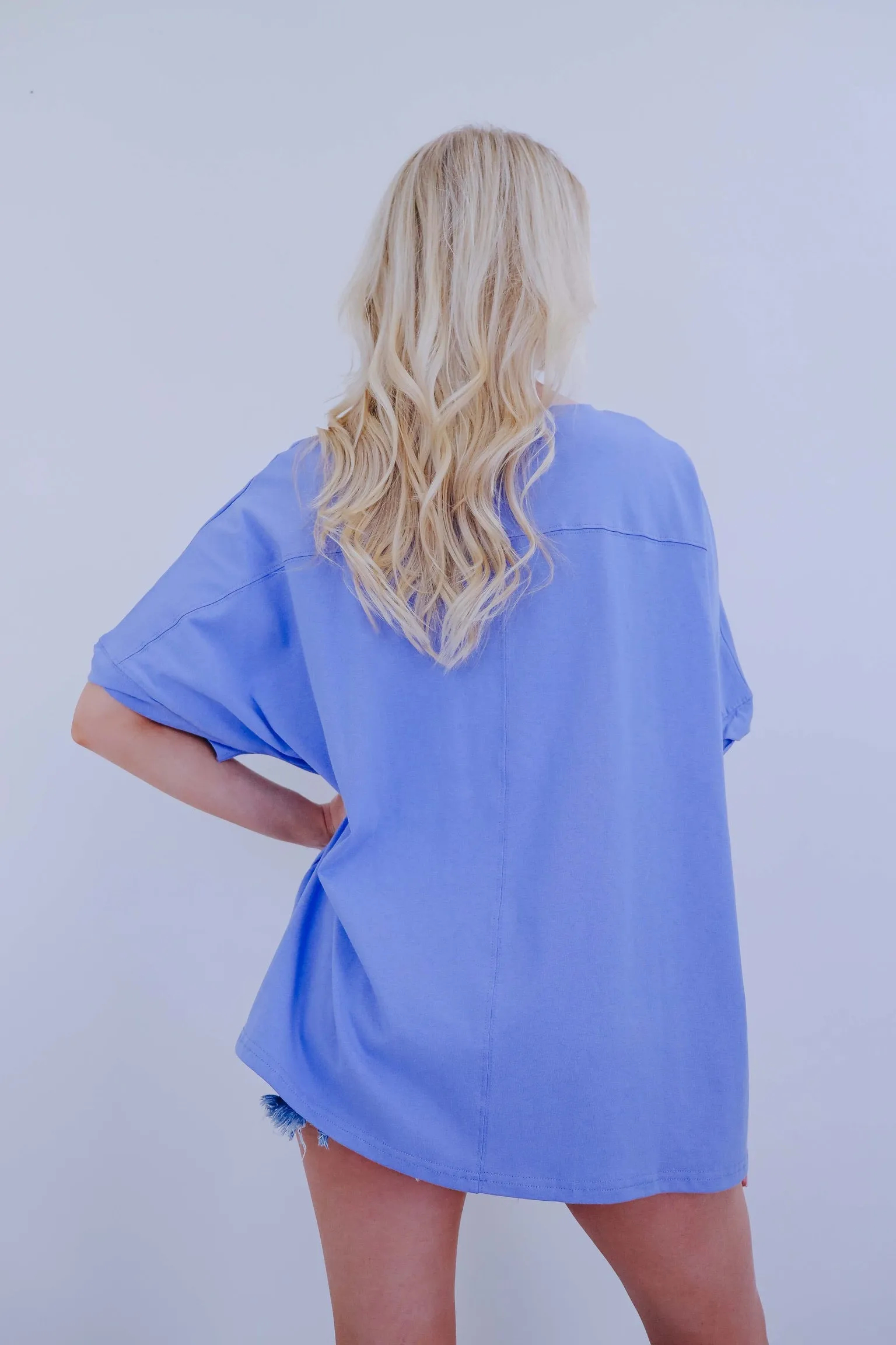 Flip Flop Sequin Patch Oversized Top - 3 Colors
