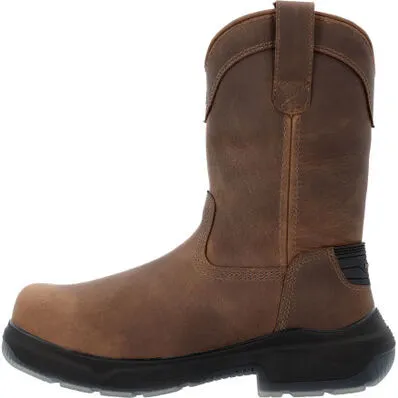 Georgia Men's Flxpoint Ultra 11" WP Comp Toe Work Boot - Brown - GB00555