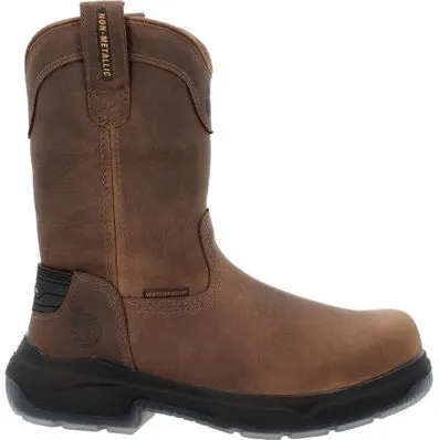 Georgia Men's Flxpoint Ultra 11" WP Comp Toe Work Boot - Brown - GB00555