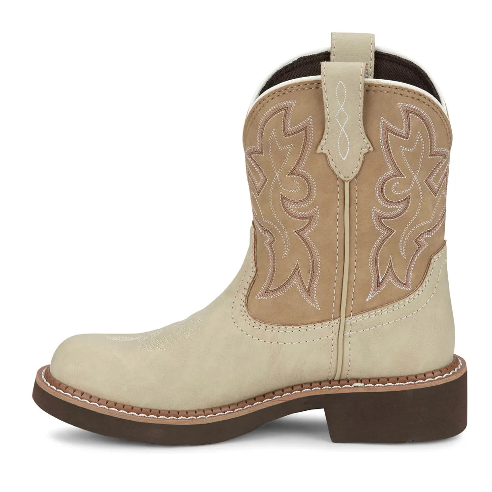 Kay Embroidered Round Toe Cowboy Boots