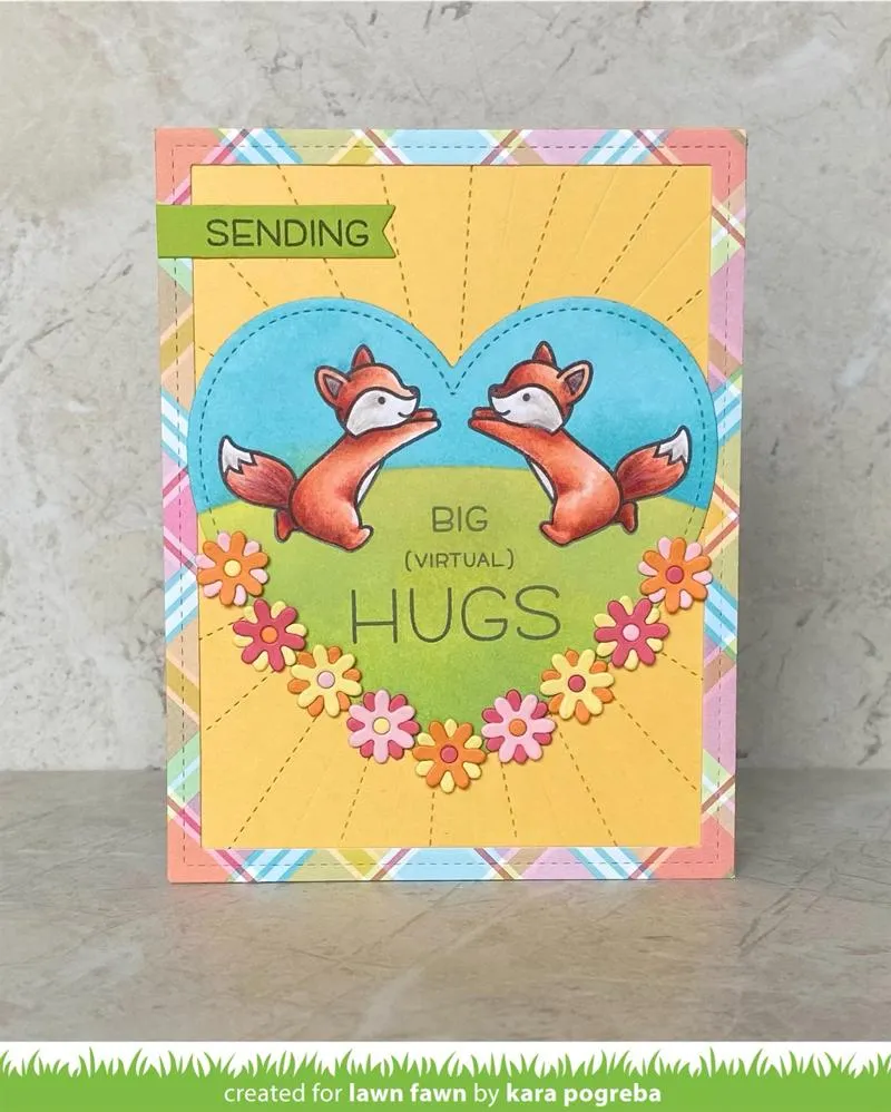 Lawn Fawn-clear stamp set-Butterfly Kisses Flip Flop