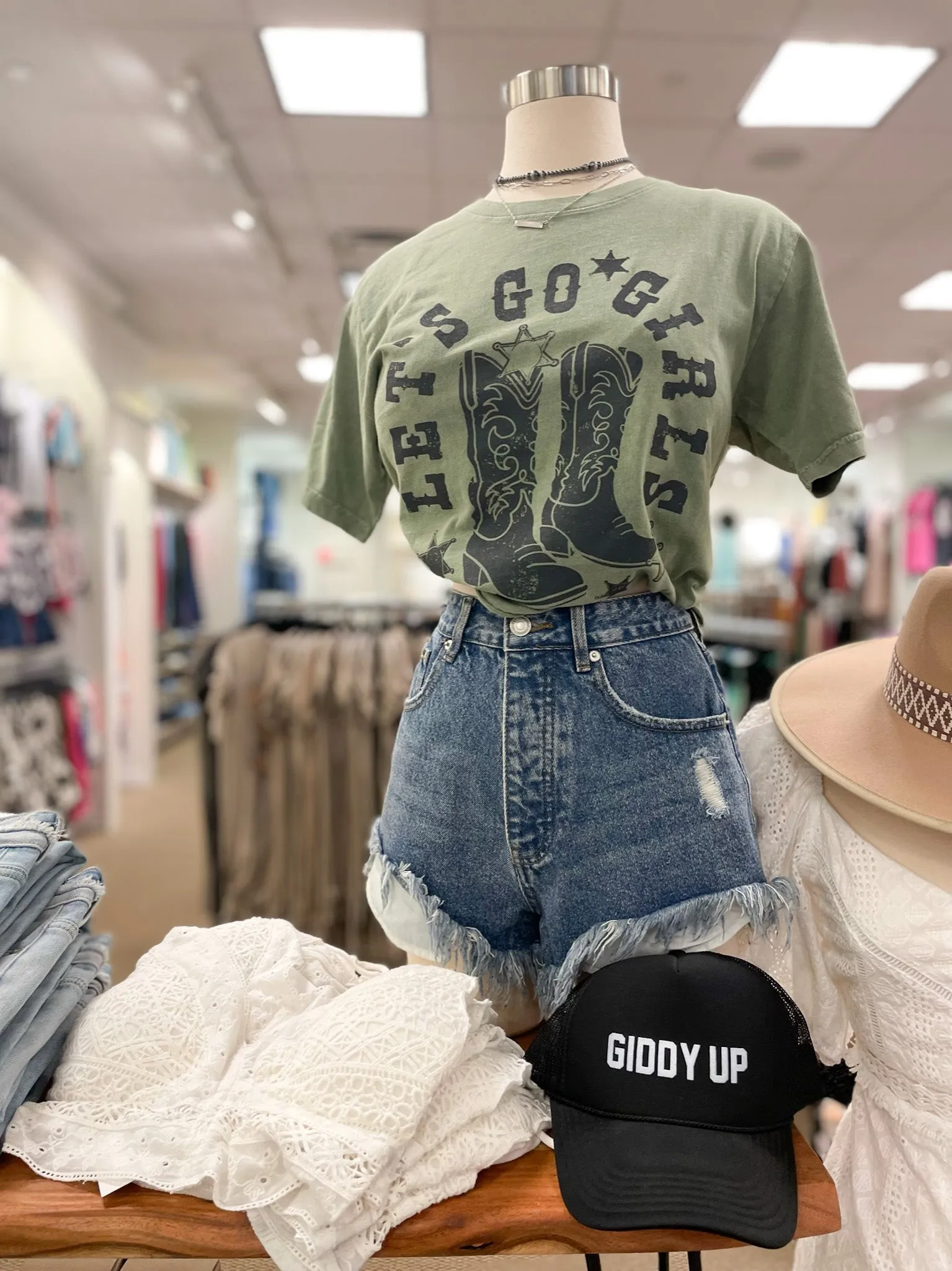 Let's Go Girls Graphic Crop