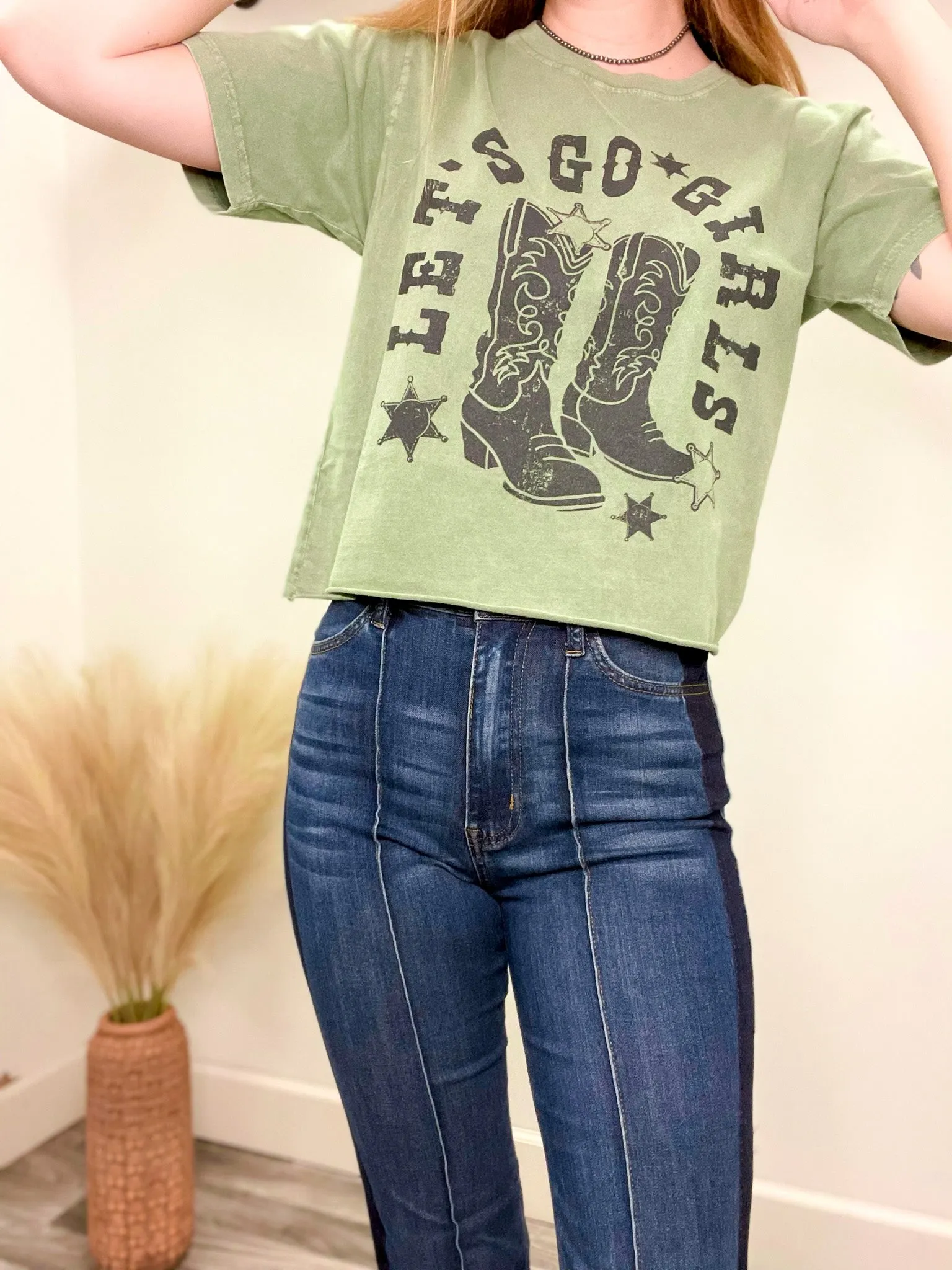 Let's Go Girls Graphic Crop