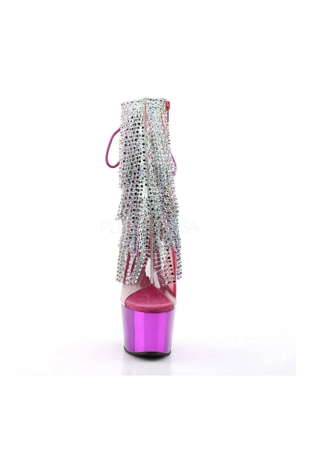 SS-ADORE-1017RSF Platform Boot  | Clear Vinyl