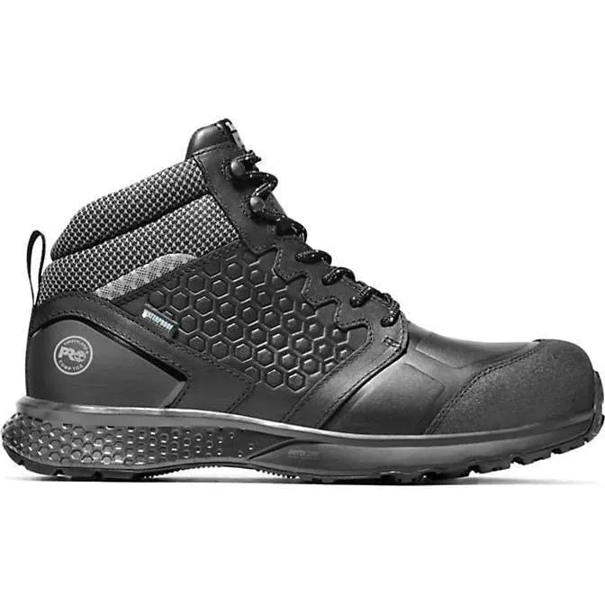 Timberland Pro Men's Reaxion Comp Toe WP Work Boot  Black TB1A1ZC9001